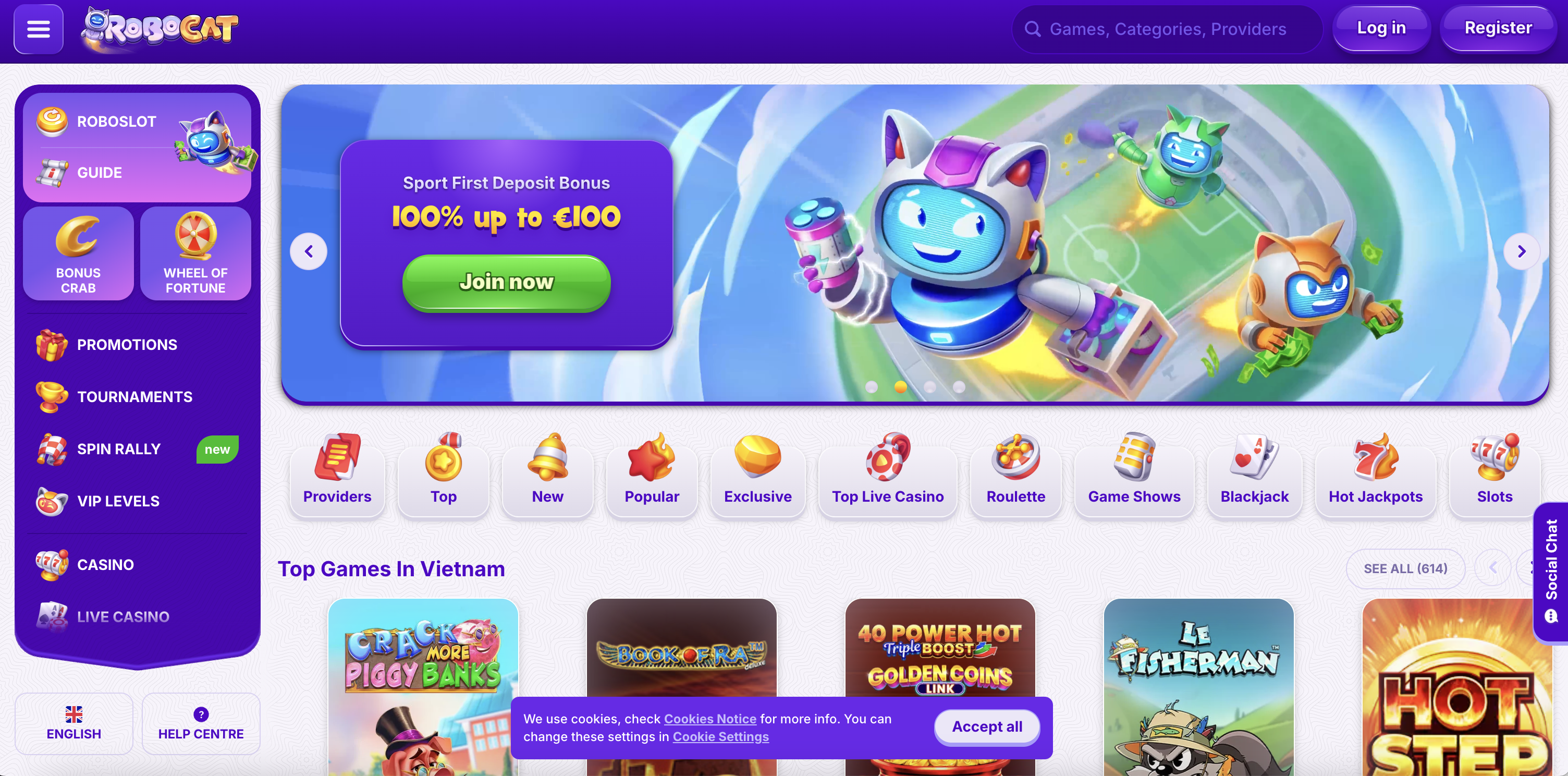 RoboCat Casino Review